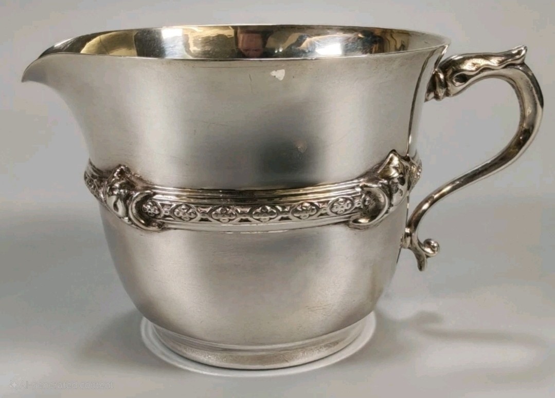 Antique Solid Silver Jug Goldsmiths & Silversmiths George V 1927 Celtic 153g