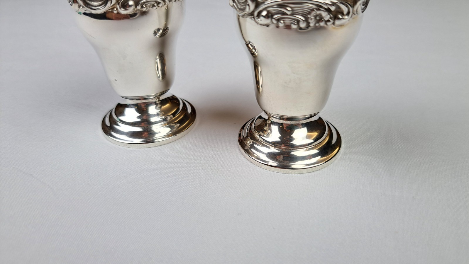 Gorham Sterling Silver Salt & Pepper Shakers Set No.1238 Vintage Pair