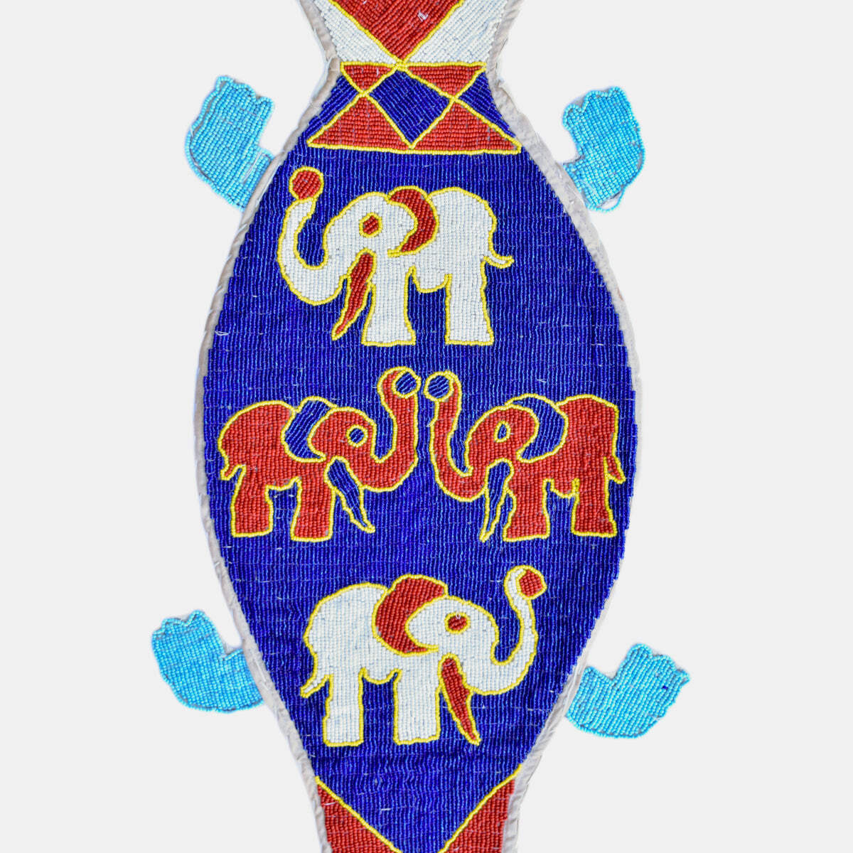 Yoruba Beaded Crocodile Diviner’s Panel Nigeria