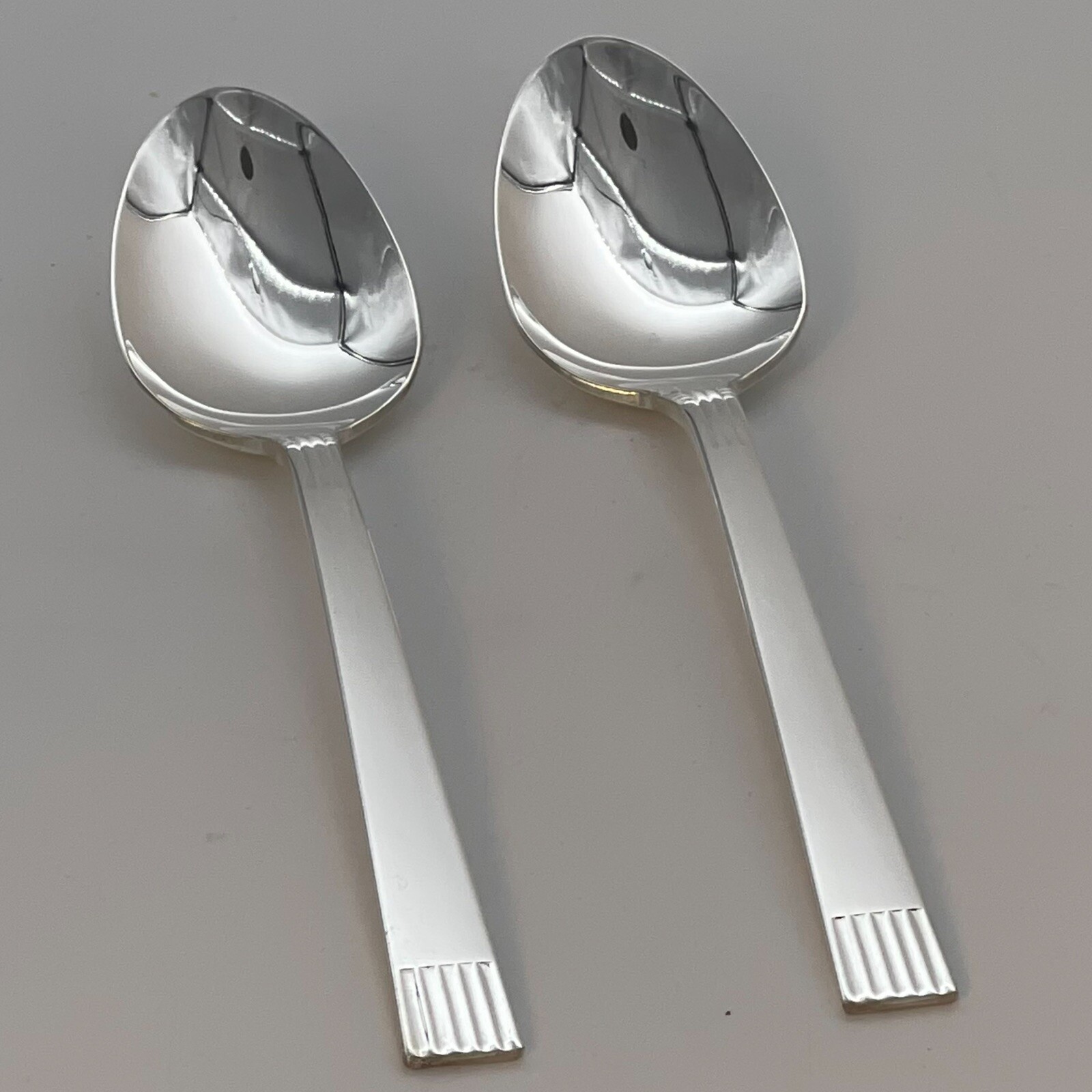 Oneida Ltd Teaspoon Tea Spoon Skyline Pattern Silverplate Flatware Lot Of 2 Vtg
