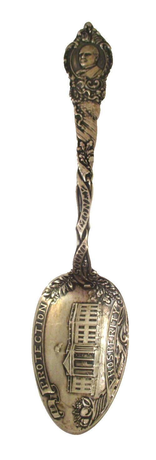 1898 PRESIDENT WILLIAM McKINLEY PRESIDENTIAL STERLING SILVER SOUVENIR TEASPOON