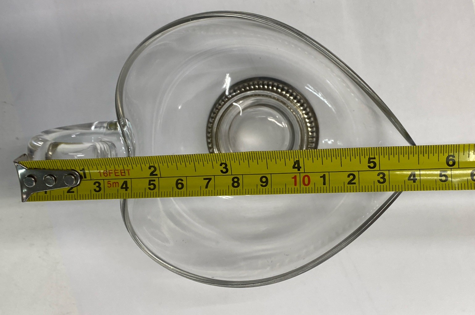 Vintage Frank M Whiting & Co Glass & Sterling Base Creamer Sauce Gravy Boat