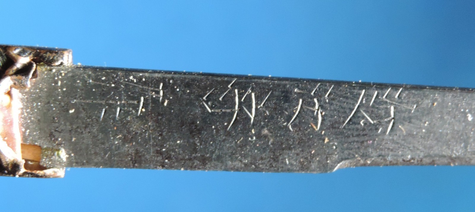 Old Japanese Sword signed KOZUKA in Tanto World War II soldier bring back