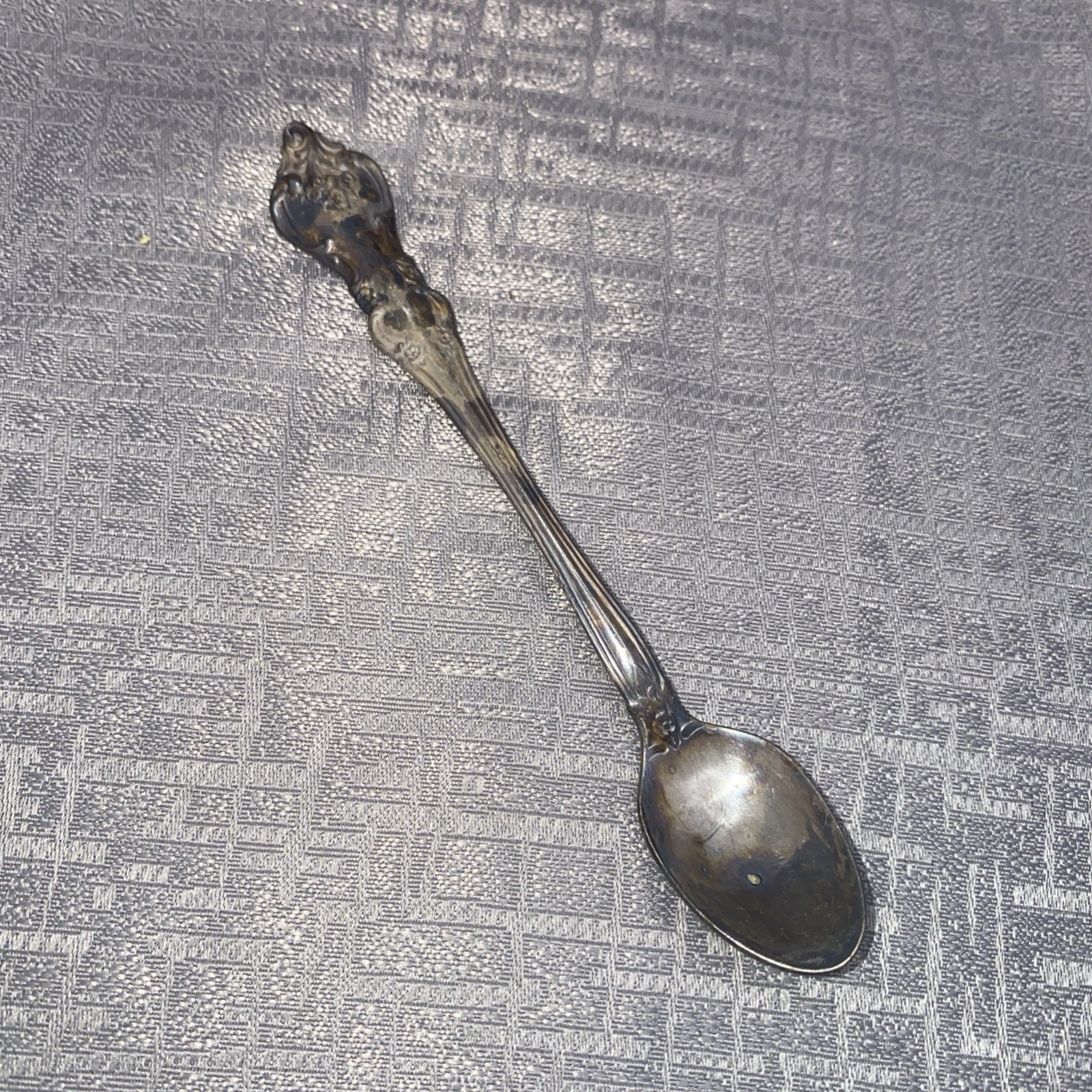 Vintage International Silver Co. Floral Pattern Baby Spoon Silver Plate