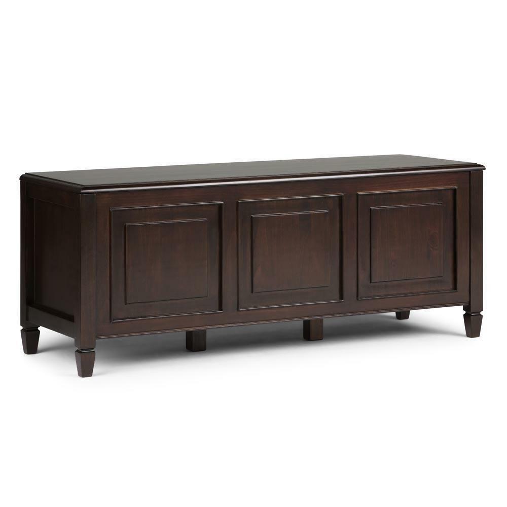 Connaught Solid Wood 51 in Wide Storage Bench Trunk