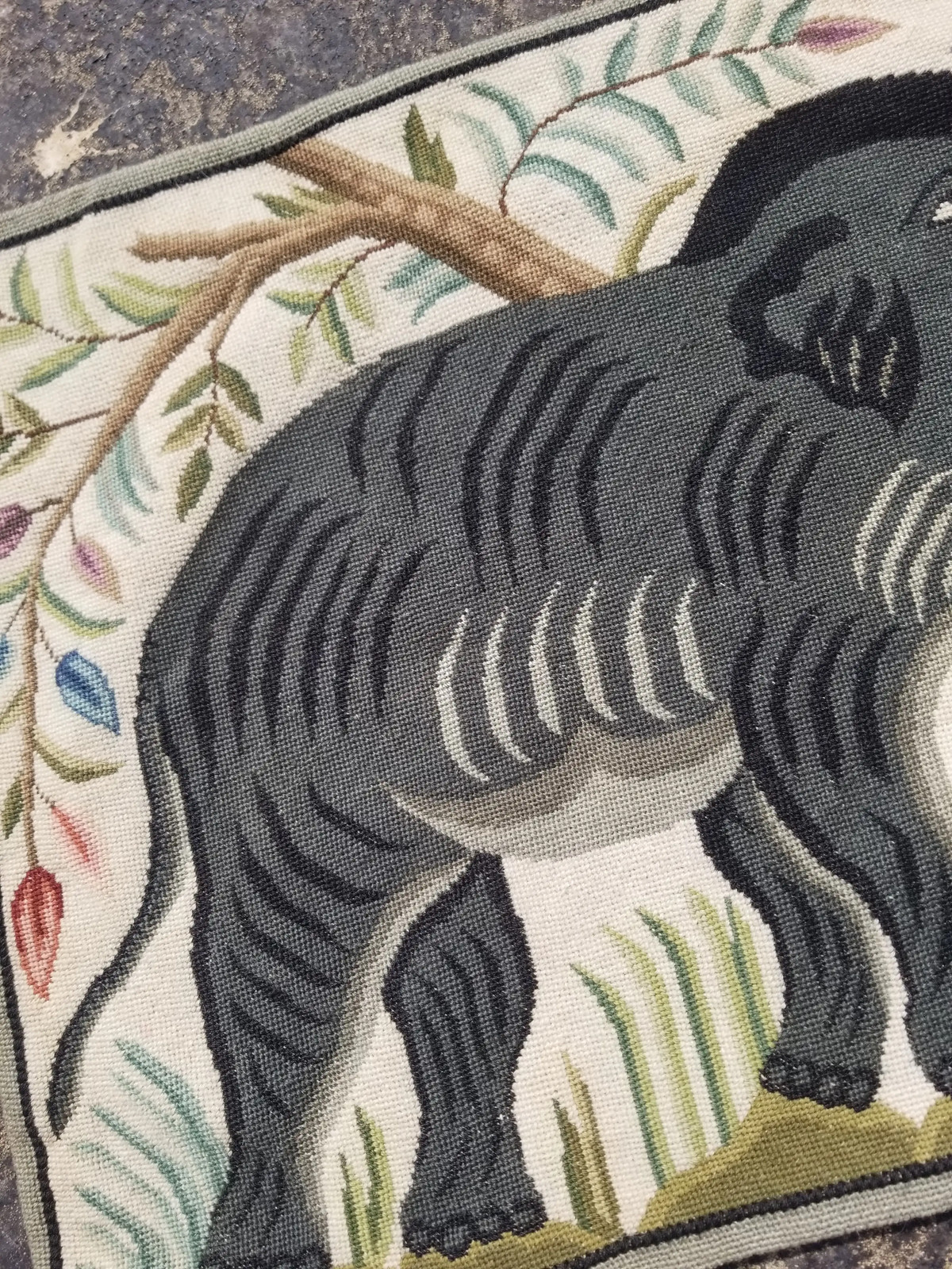 Vintage Traditional Handmade Elephant Wool Multicolor Tapestry Rug 2.7×1.8ft