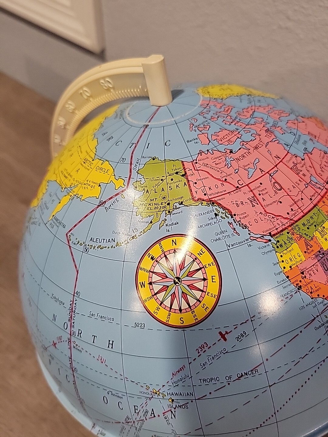 1960s Globe W/ Astrology signs & dates Vintage (SEE DETAILS)