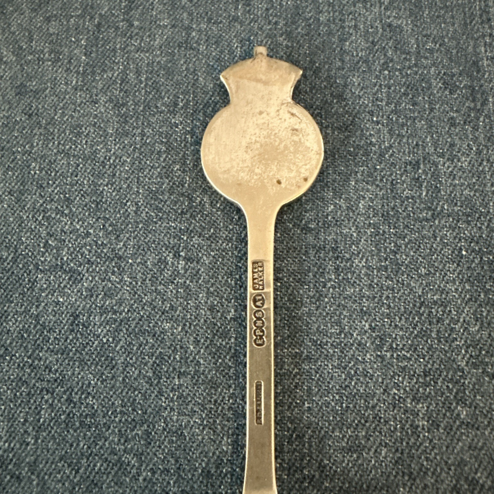 George VI Silver Plated Coronation Spoon. 1937. James Walker. “Harrow”