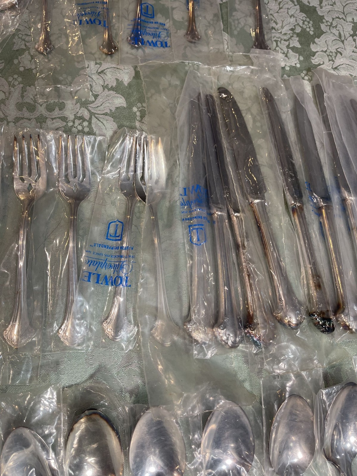 Towle Boston Chippendale Silverplate Flatware Set 68 Pc New Never Used VTG