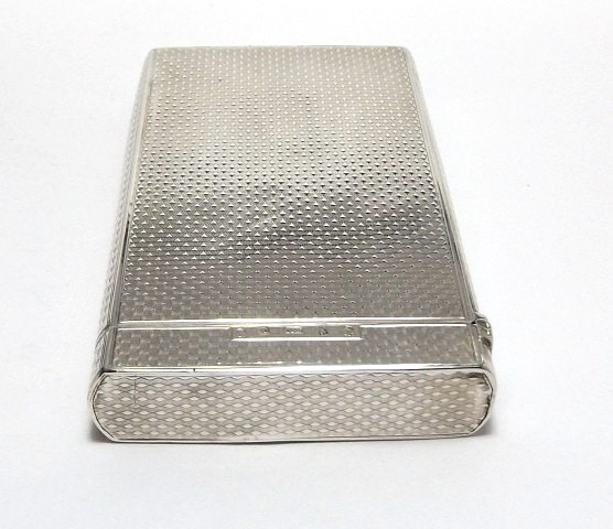 VICTORIAN SCOTTISH STERLING SILVER CHEROOT CASE, JAMES NASMYTH, EDINBURGH 1834