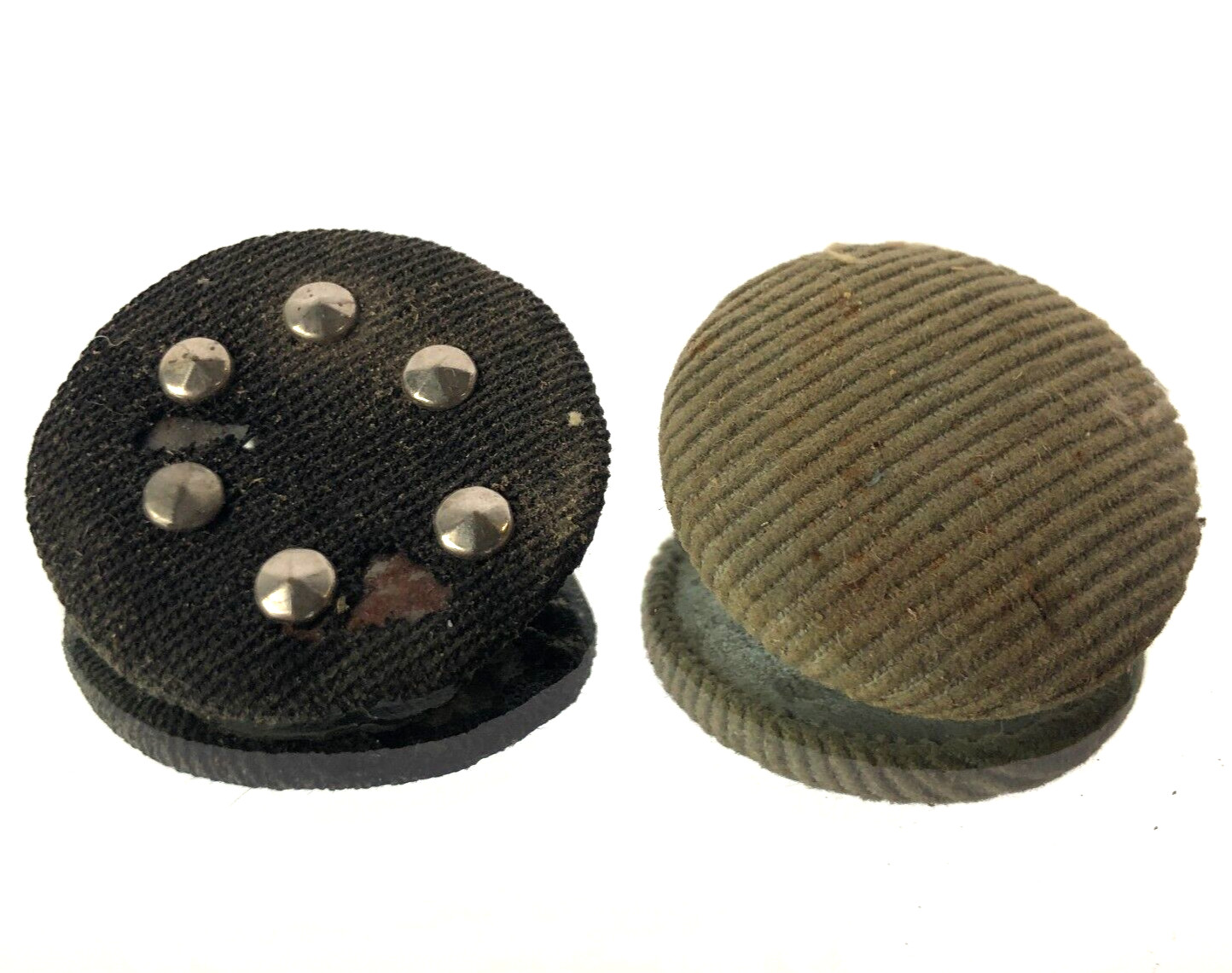 Antique Early Fabric Button Stud Victorian Edwardian & Miscellaneous Curiosity