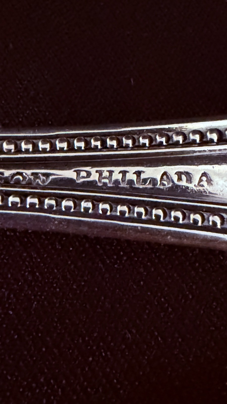 1830’s American Coin Silver Sugar Spoon by R & W. Wilson of Philadelphia
