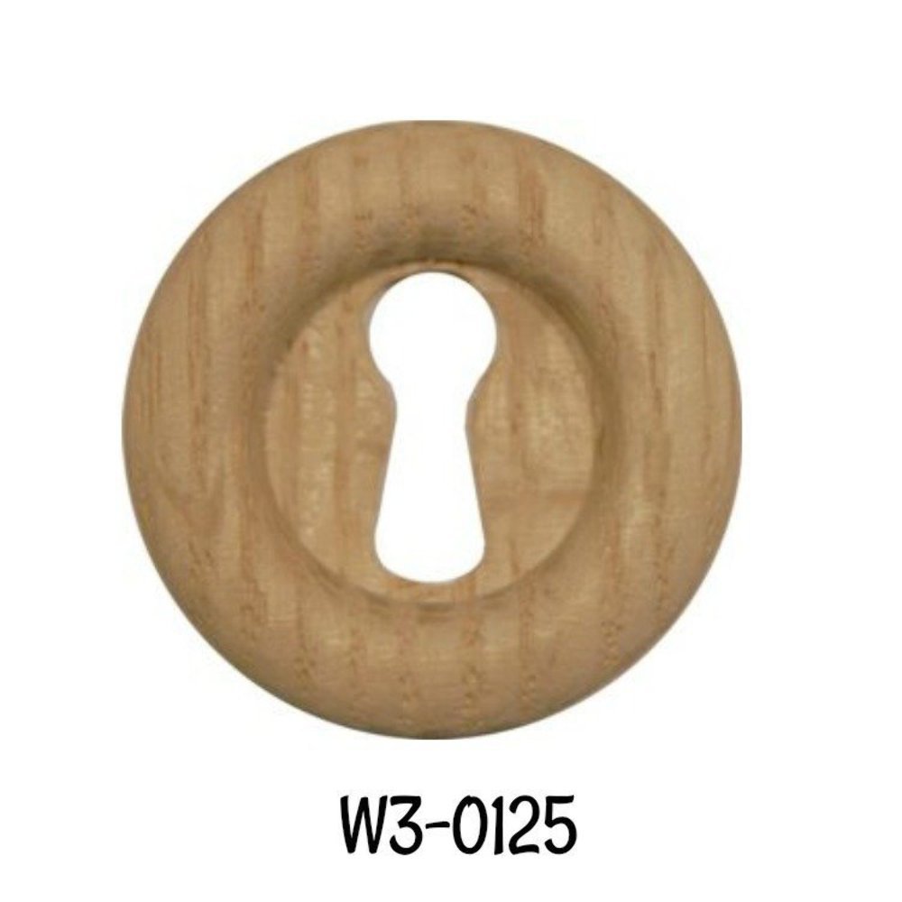 Keyhole Cover Round Oak Large Key hole Cover 1-5/16″ Diameter Escutcheon