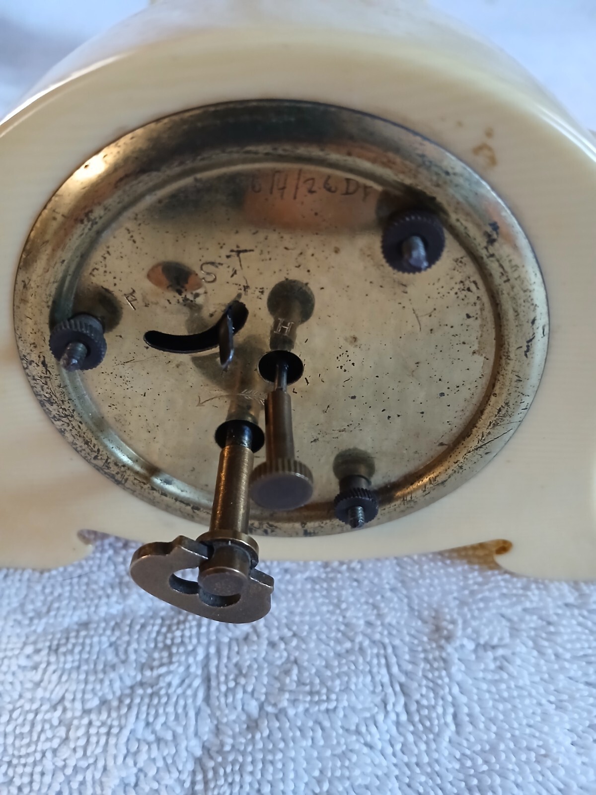 Vintage Two Small Unknown Maker Bakalite Clocks (Working HOLDING TIME