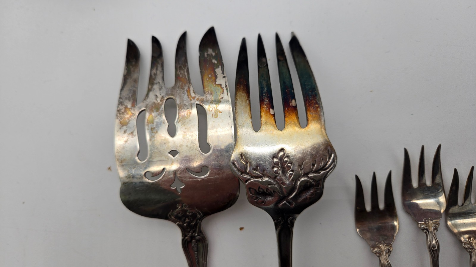 Antique 1905 Frank M Whiting Victoria-Florence Sterling Silverware Service for 8
