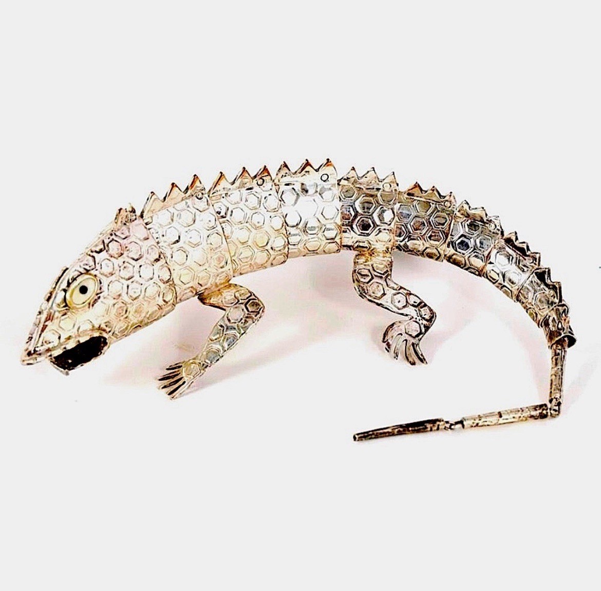 Emilia Castillo Ltd Ed. *SIGNED* Sterling Silver Lizard Bottle Opener Bar Dining