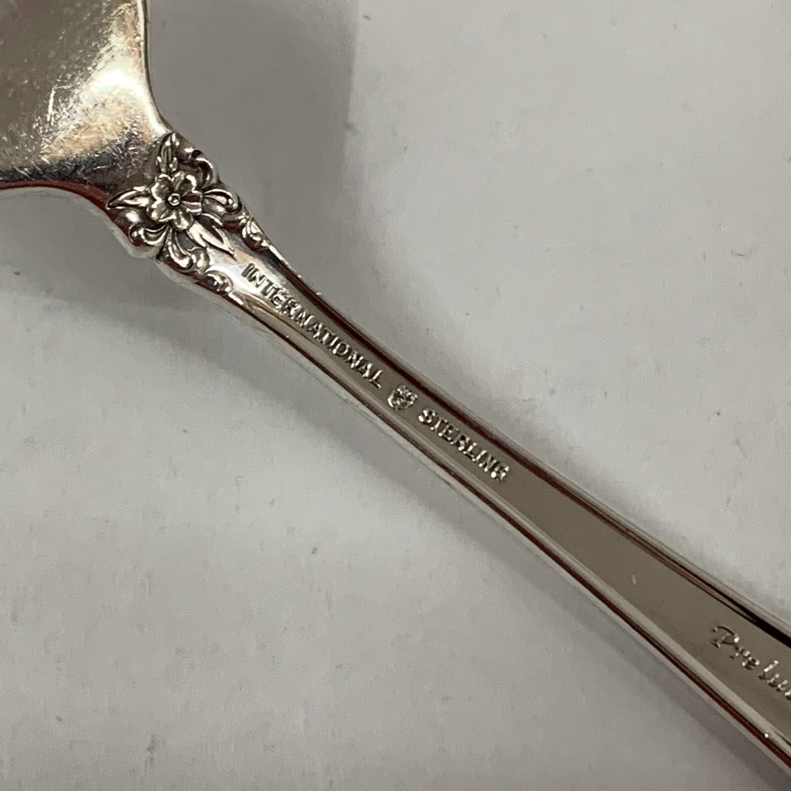International Sterling Flatware, Prelude, Dinner Fork, 7 15/16 inches, no mono
