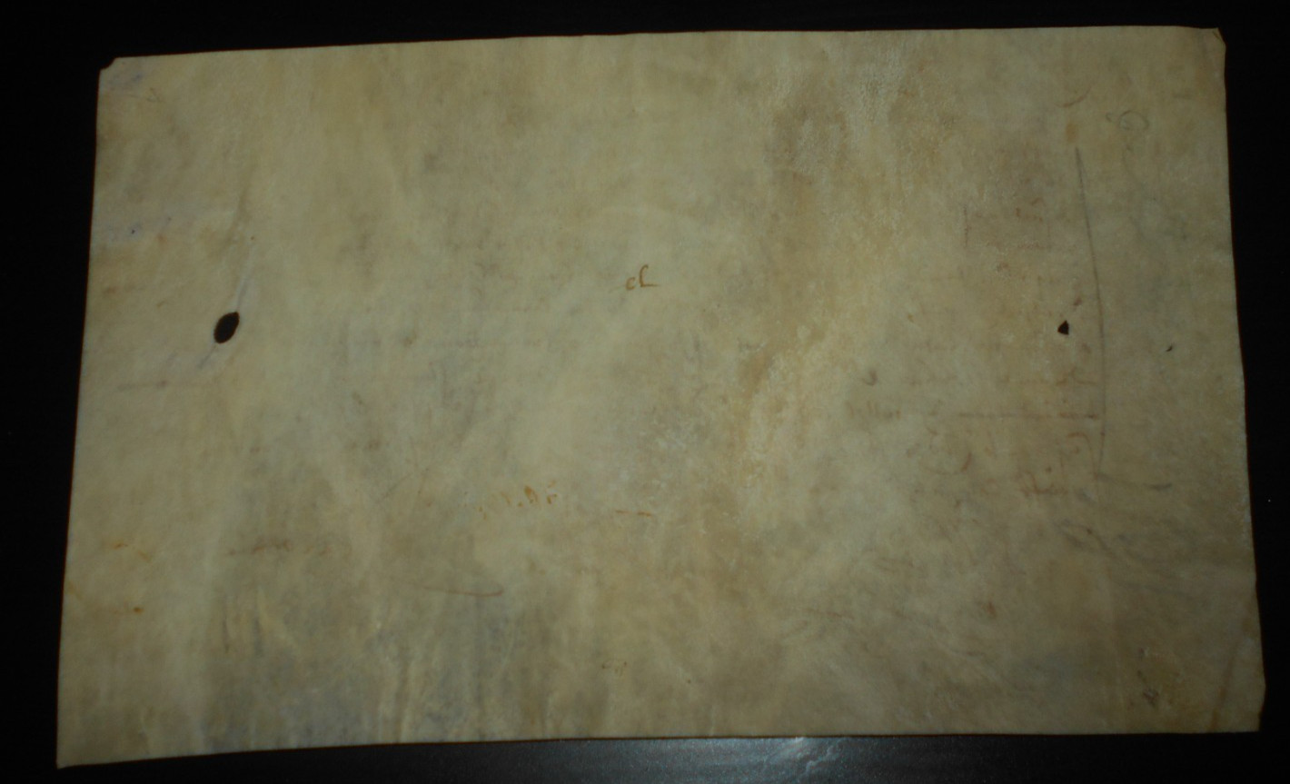 1594 antique handwritten document 16thC manuscript calligraphy signed parchment