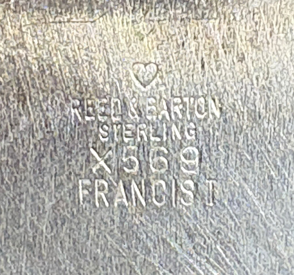 Reed & Barton Francis I Sterling Silver Large 11.25″ Sandwich Plate 1 LB 3.9 OZ