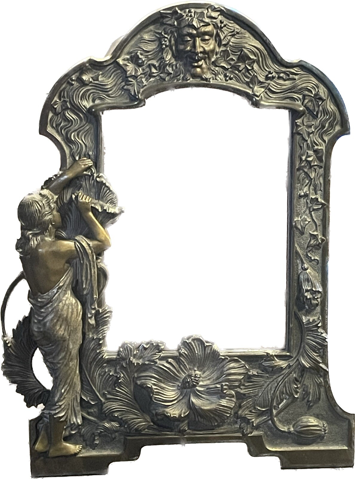 VINTAGE ART NOUVEAU EASEL BACK VANITY TABLE MIRROR