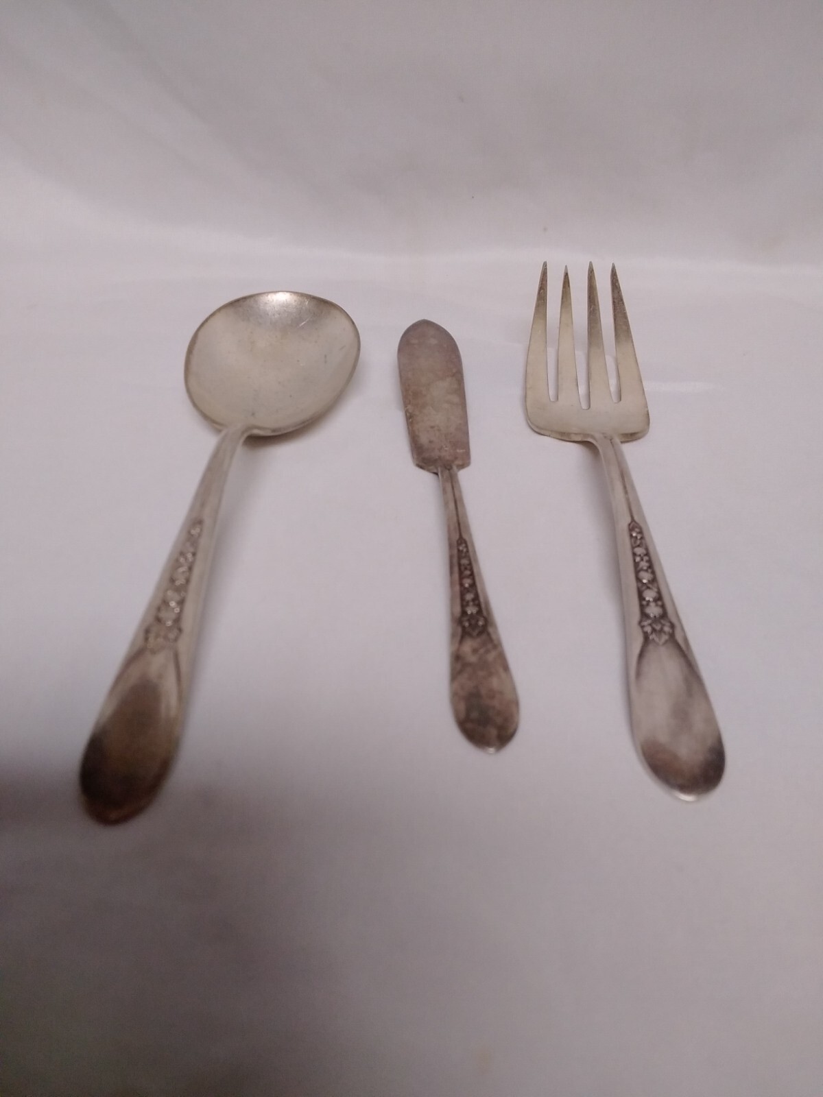 PRISCILLA LADY ANN WM ROGERS SERVING FORK AND SPOON AND BUTTER KNIFE