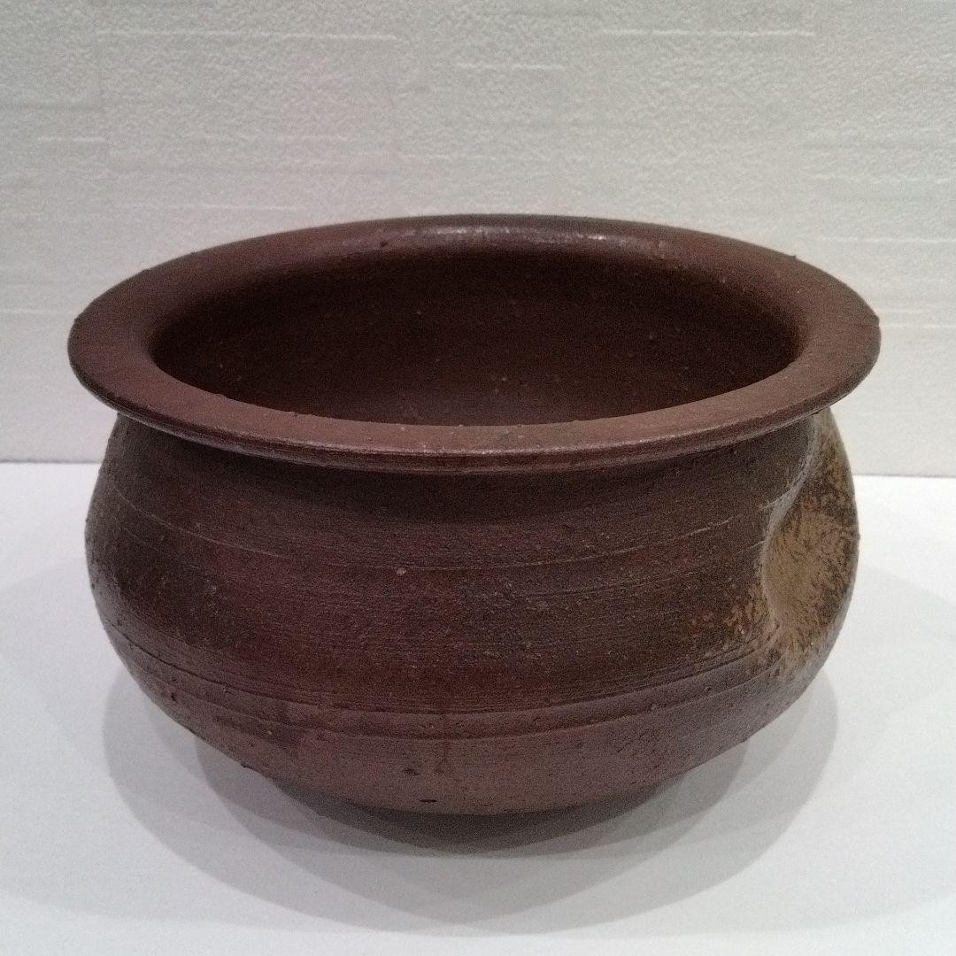 Bizen Ware Kimura Toho Kensui Tea Ceremony Waste Water Bowl Pottery Japan