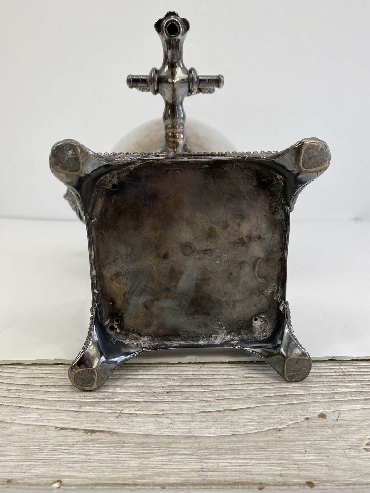 STUNNING VINTAGE SILVER PLATE HOT WATER/COFFEE URN, 20″ TALL Ornate Handles /rw
