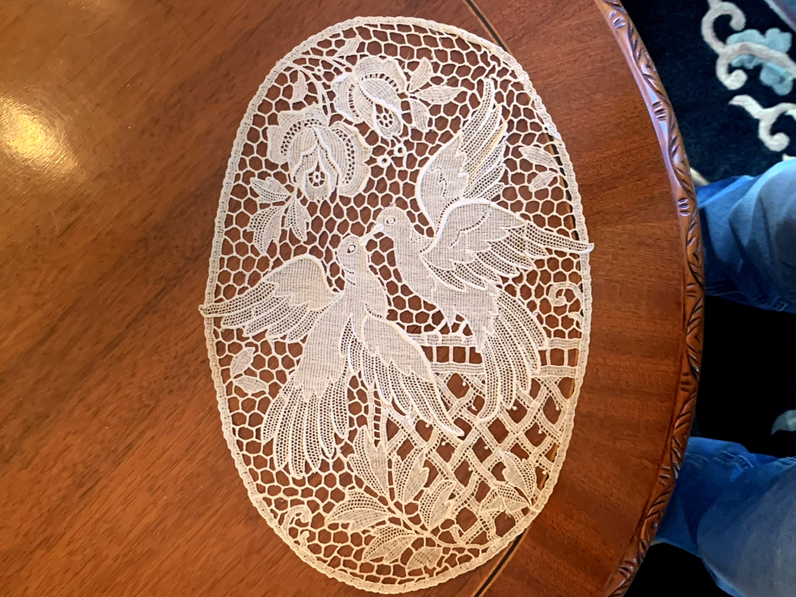 Rare Antique Appliqué Trim Birds NOS 1920’s