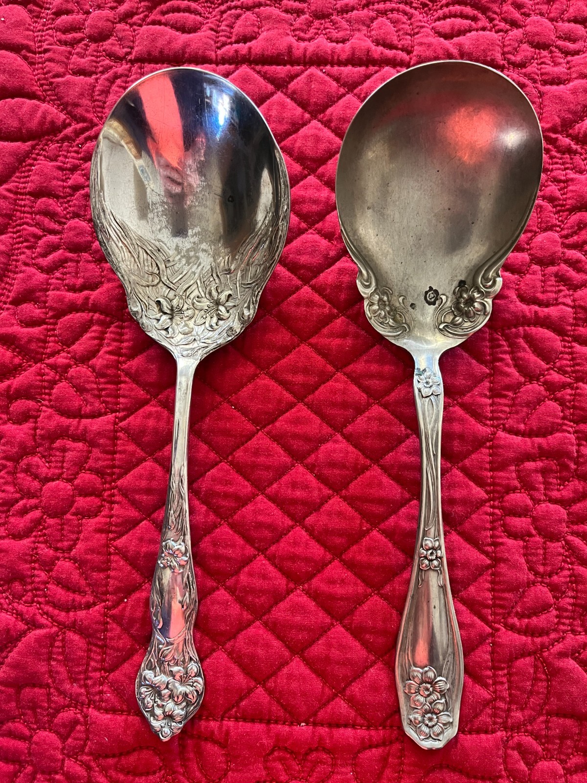 Antique Casserole Spoons – International Silver – Over 100 yrs old