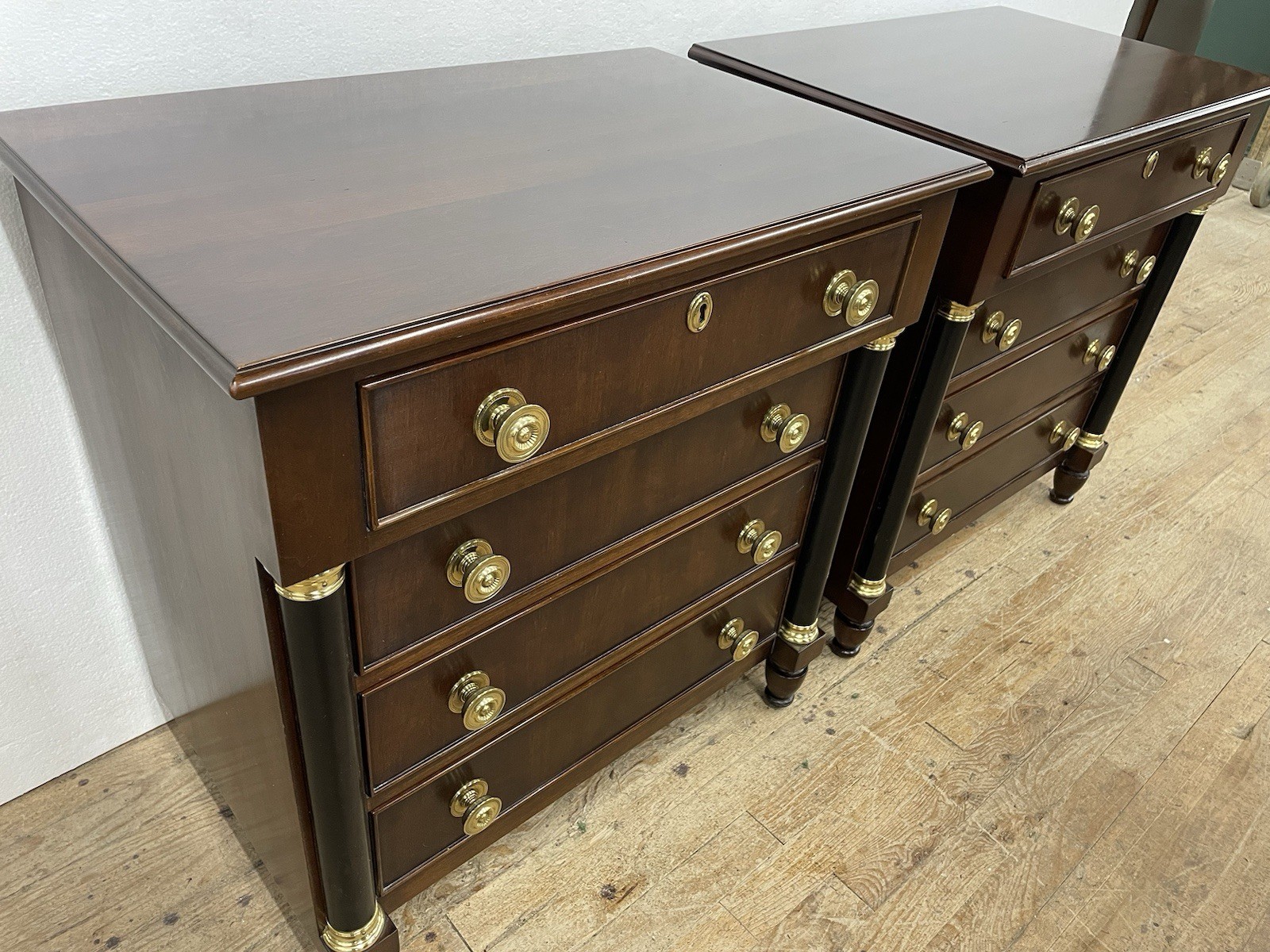 Statton Empire Biedermeier Solid Cherry Nightstand lamp table Last of USA made