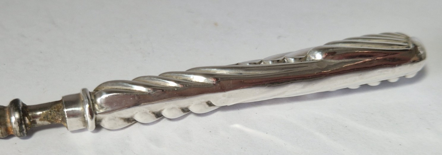 ANTIQUE VICTORIAN SILVER BUTTON HOOK Adie & Lovekin 1891