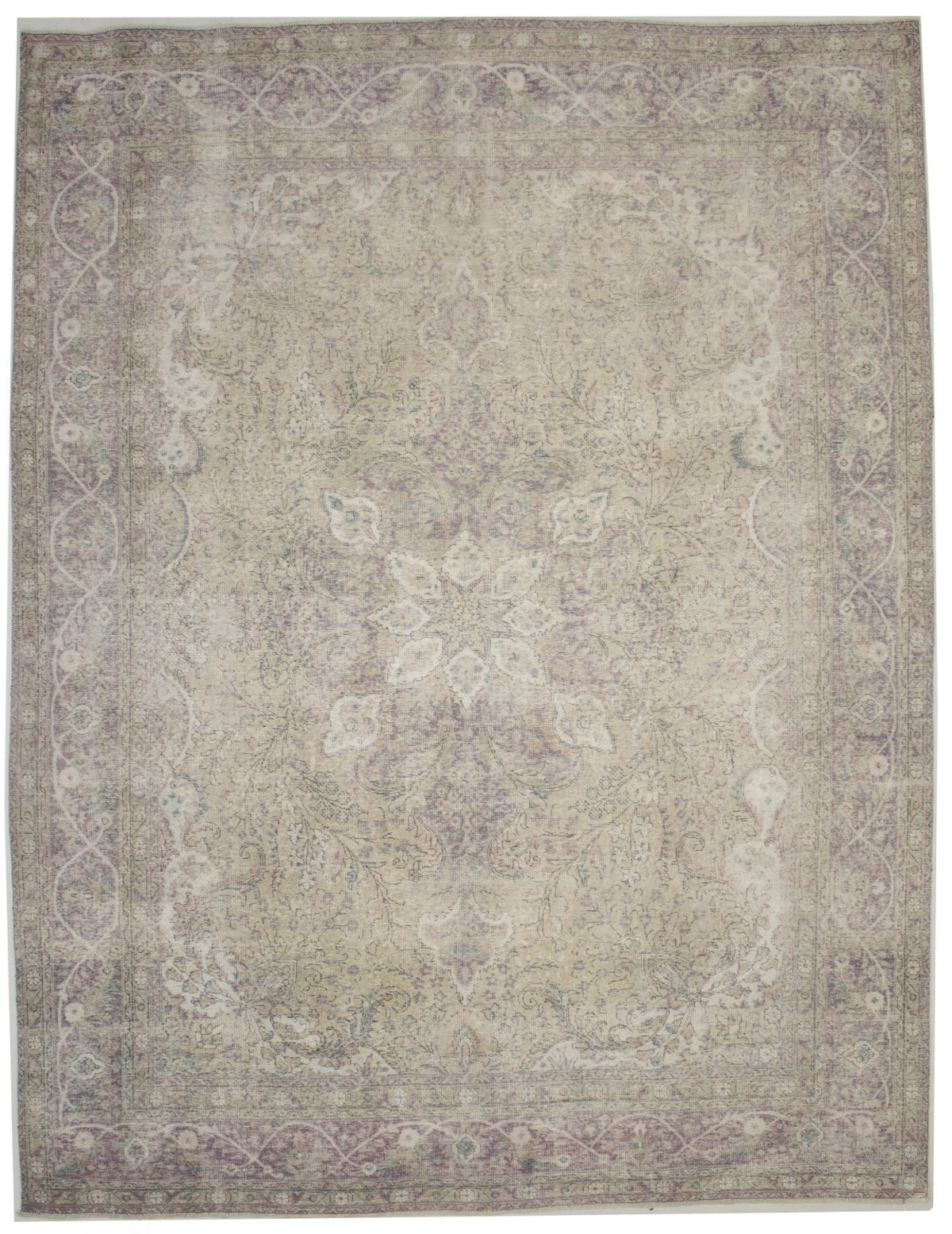 Antique 10X13 Distressed Oriental Rug Traditional Floral Design Decor Carpet