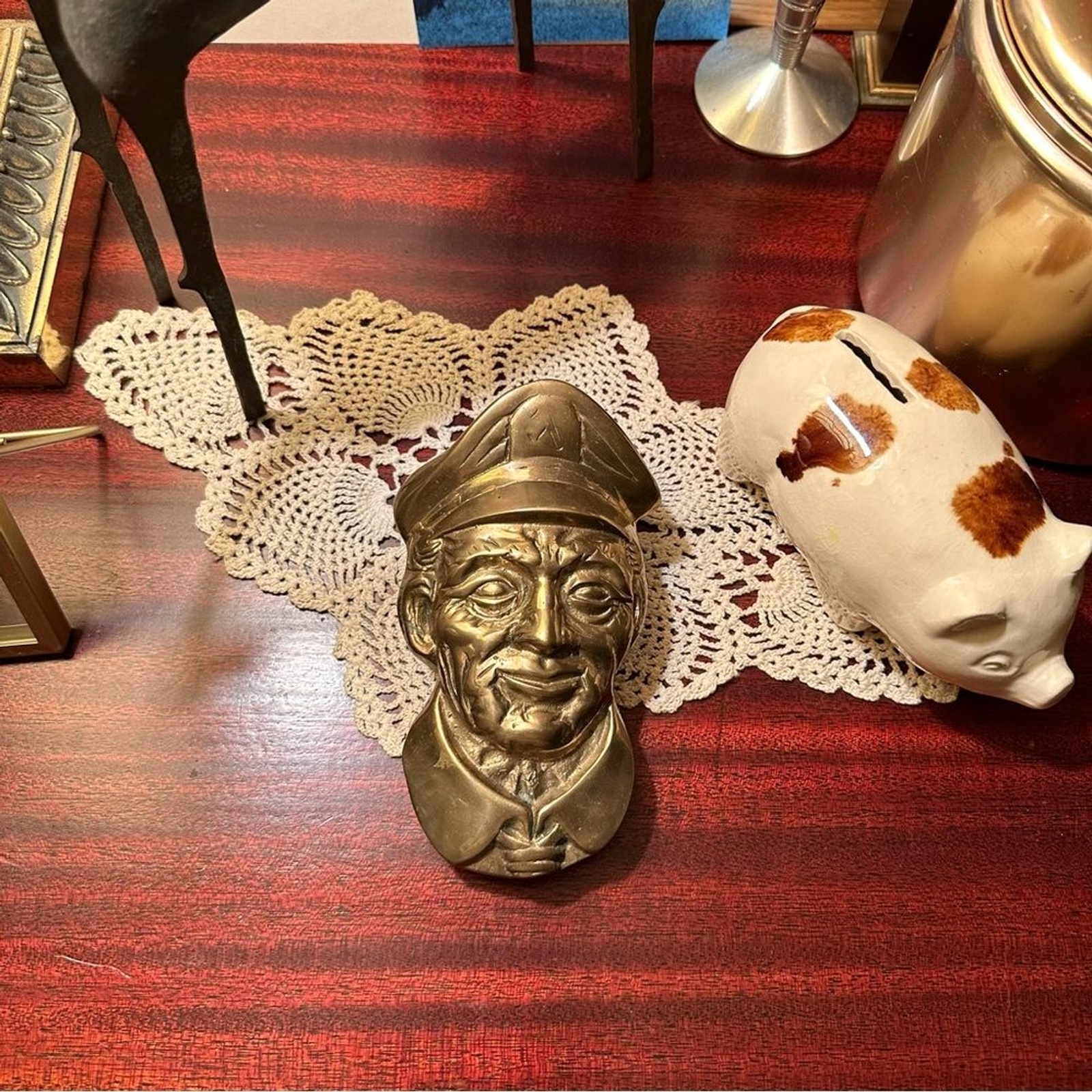 Vintage 1979 Penco Brass Captain Mariner Seaman Door Knocker – Mint Condition