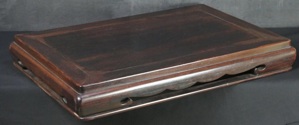 Japan bonsai Koro censer stand hard wood Shitan 1900 hand craft interior