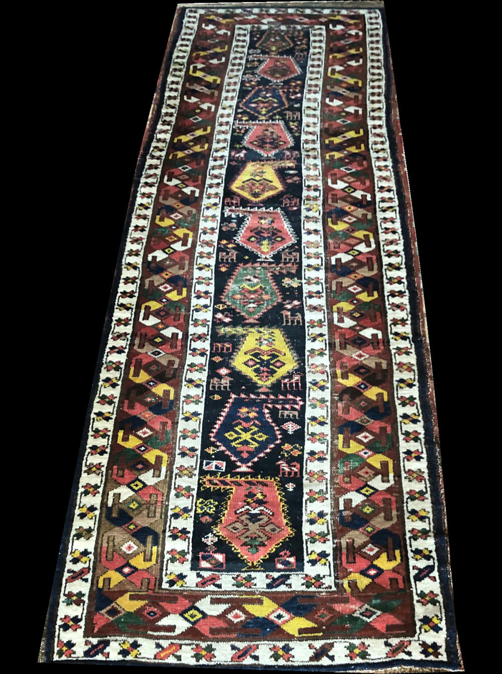 Astonishing Antique 3′ x 12′ 2nd To None Shahsavan Runner Rug