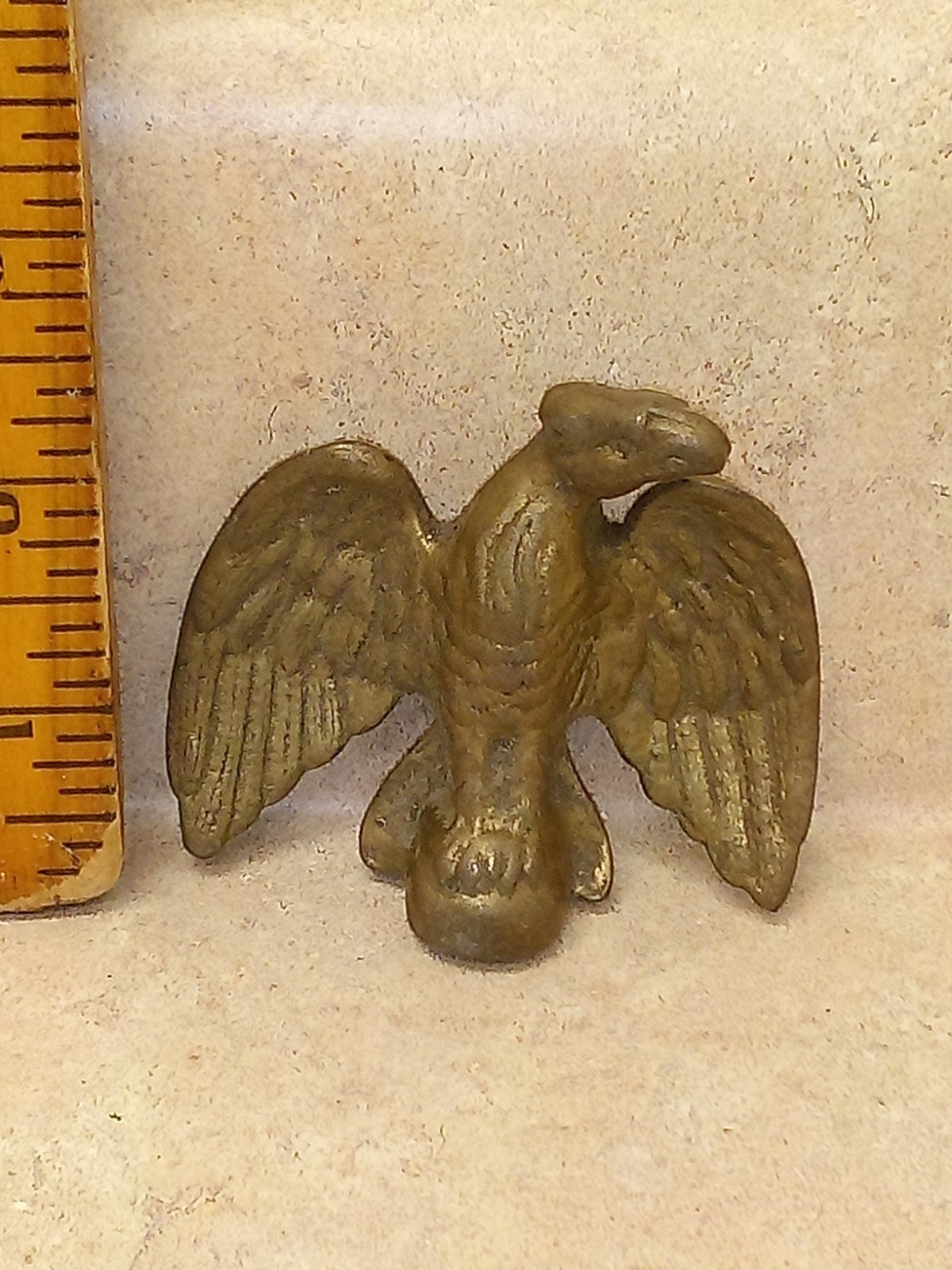 Antique Brass Eagle Coffee Grinder Topper 2 3/8 Inch Free Shipping