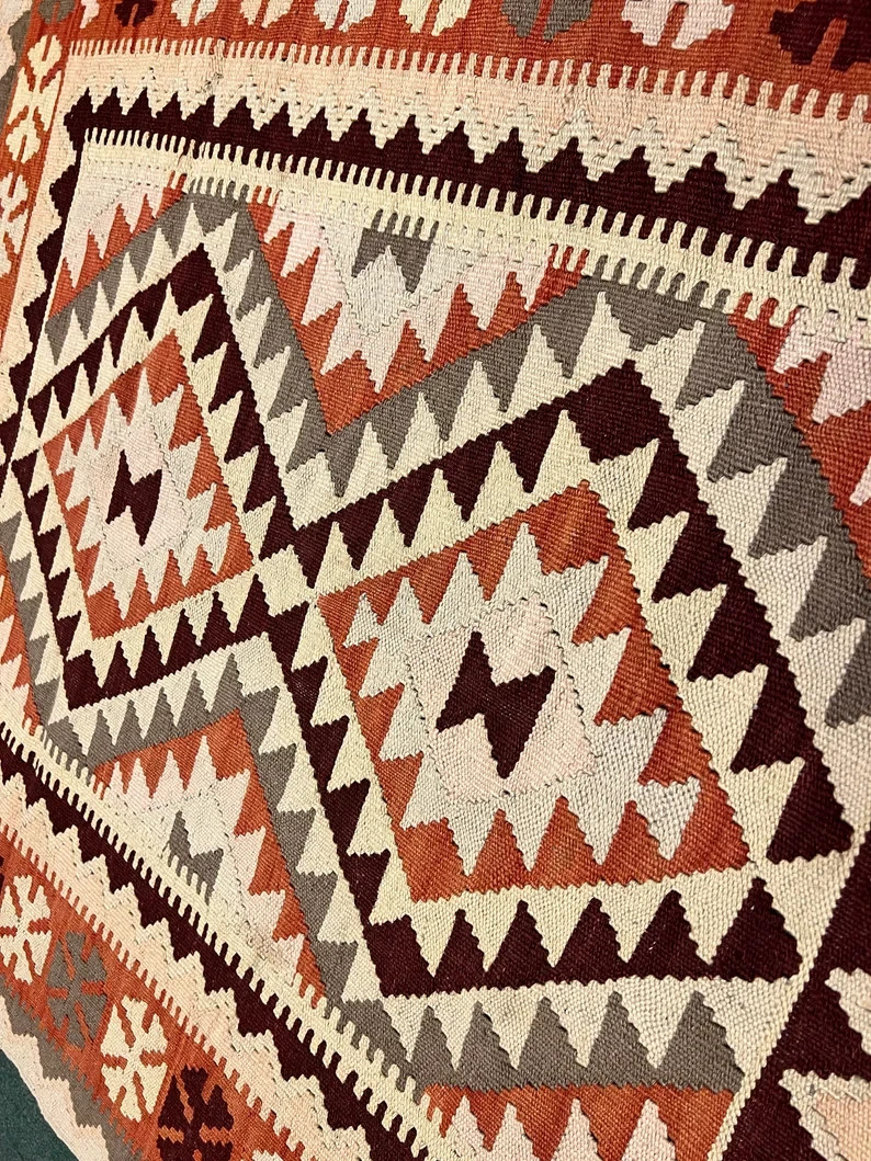 Stunning Afghan Flat Kilim Fine Weave Natural Vegetable Dye Chobi Kilim