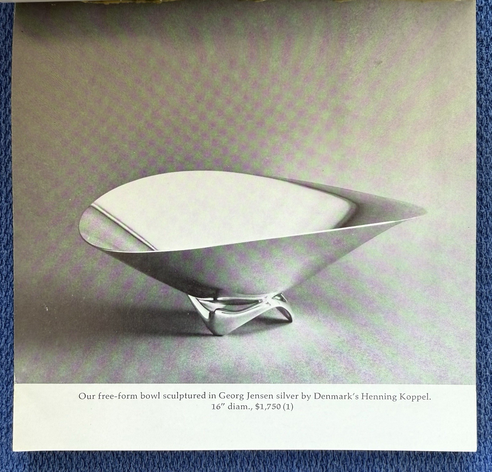 Original circa 1970s Georg Jensen Catalog Sterling Silver Jewelry Flatware Glass