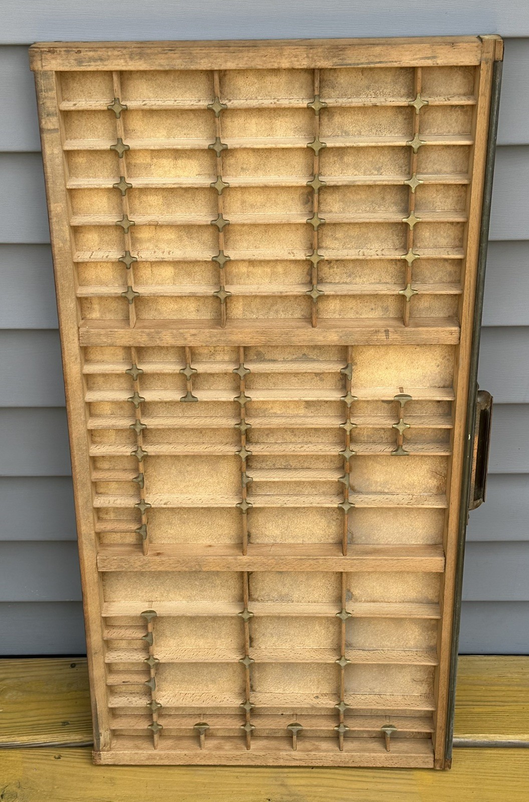 Vintage Hamilton Letterpress Wood Printers Drawer Type Set Box Tray 32 x 16