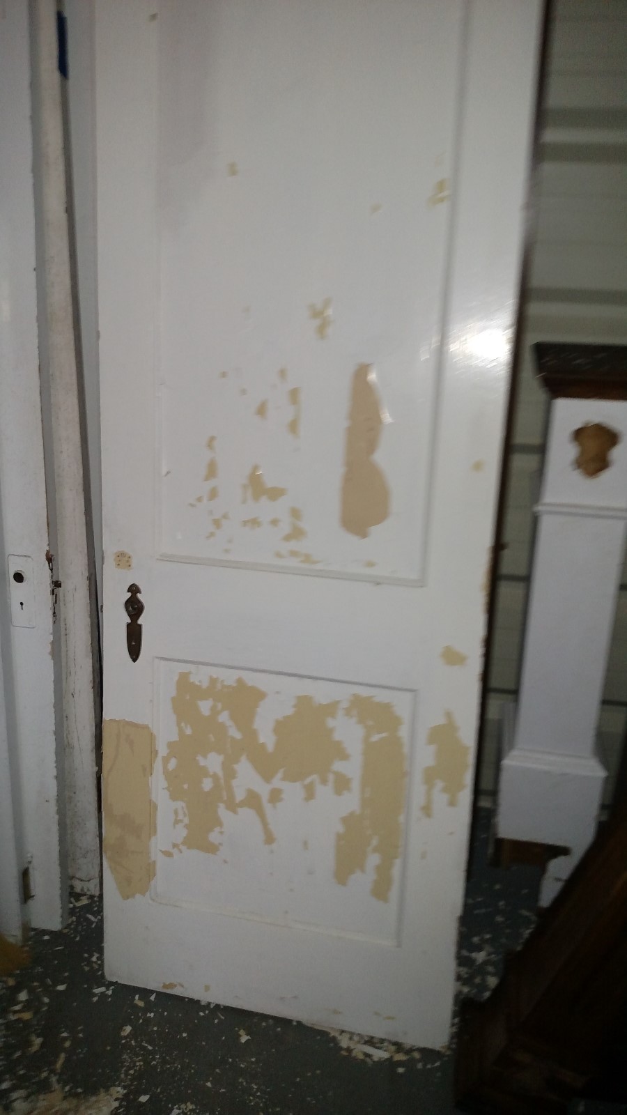 ANTIQUE VINTAGE 2 PANEL INTERIOR DOOR 27 1/4 X 79 1/2 APPROX WE SHIP!!!!!!!!