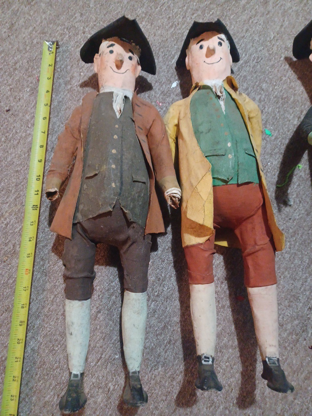 Vintage Handmade Primitive Colonial Americana 250 Folk Art Figures Paper Mache