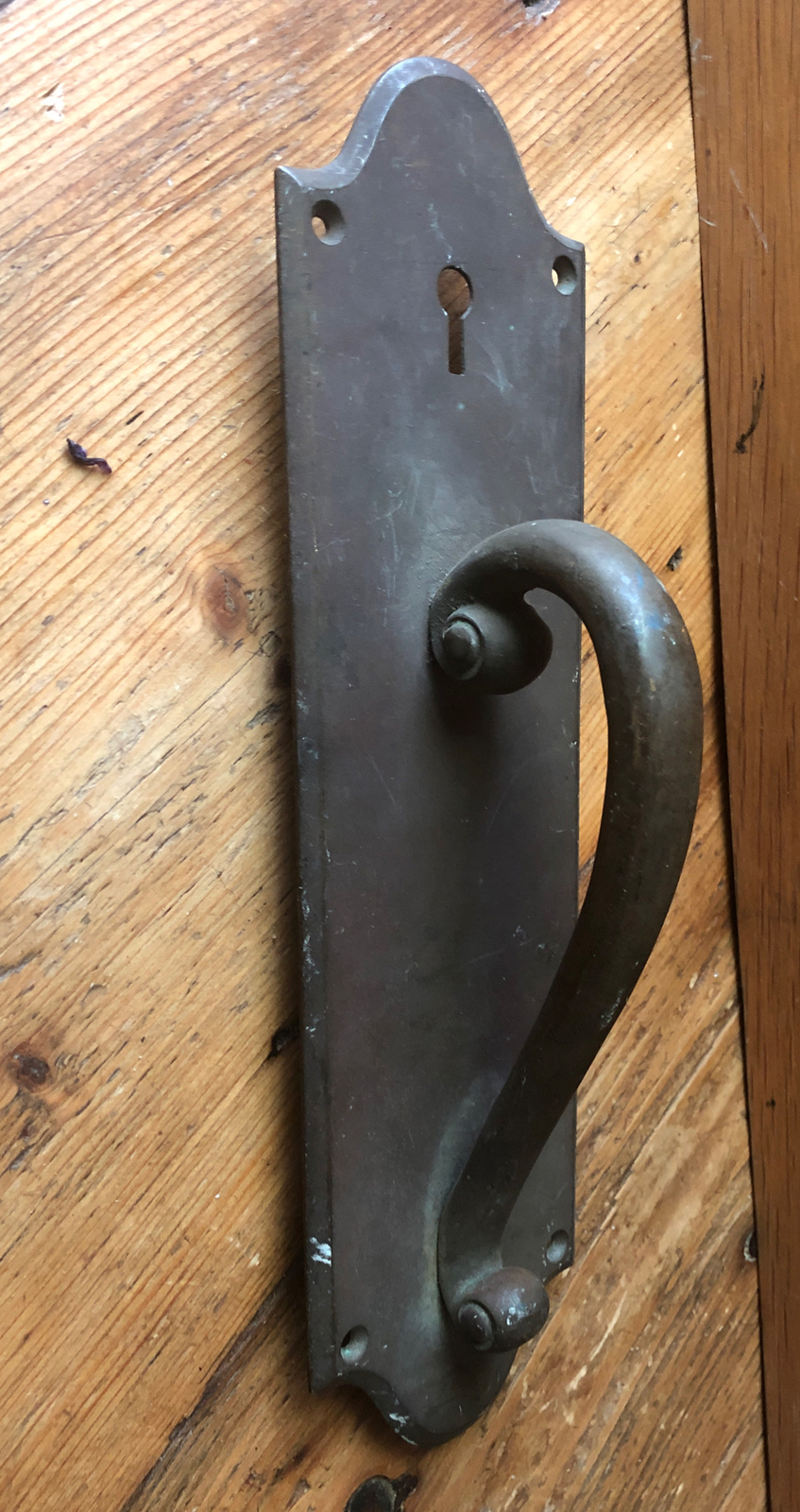 Vintage Hampton Brass metal door pull handle decorative home With Key Hole 2276