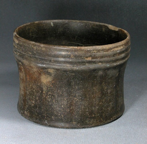Mayan Brownware Squat Cylinder