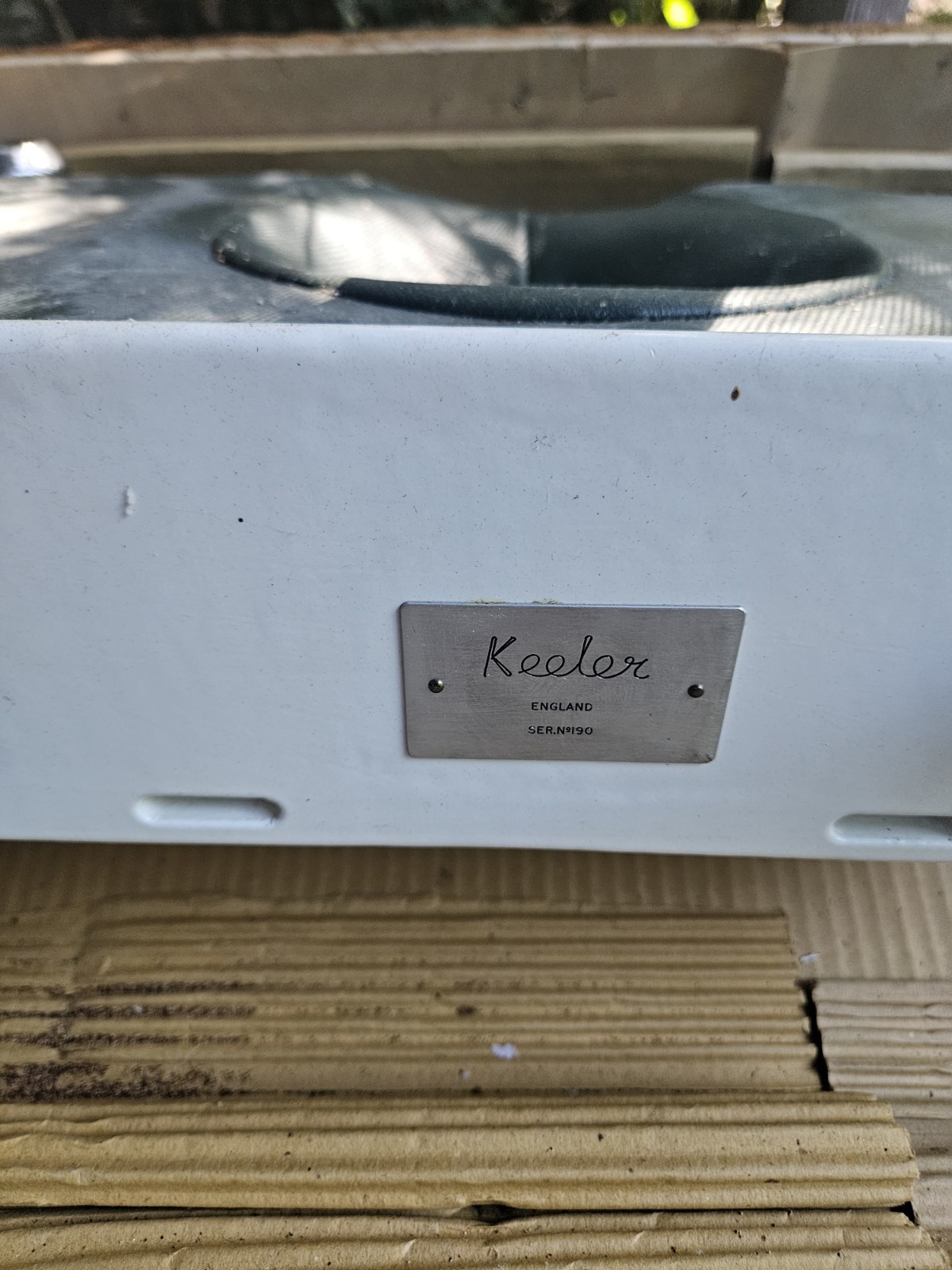 🏺👁️‍🗨️ Antique Porcelain Keeler Optometrist Head Rest w/ Tray & Arm Rests ✨