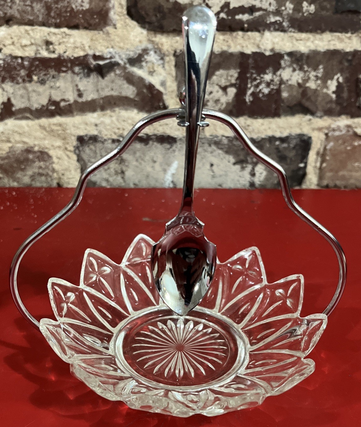 Vintage English Sheffield Silverplate Condiment Server *2D