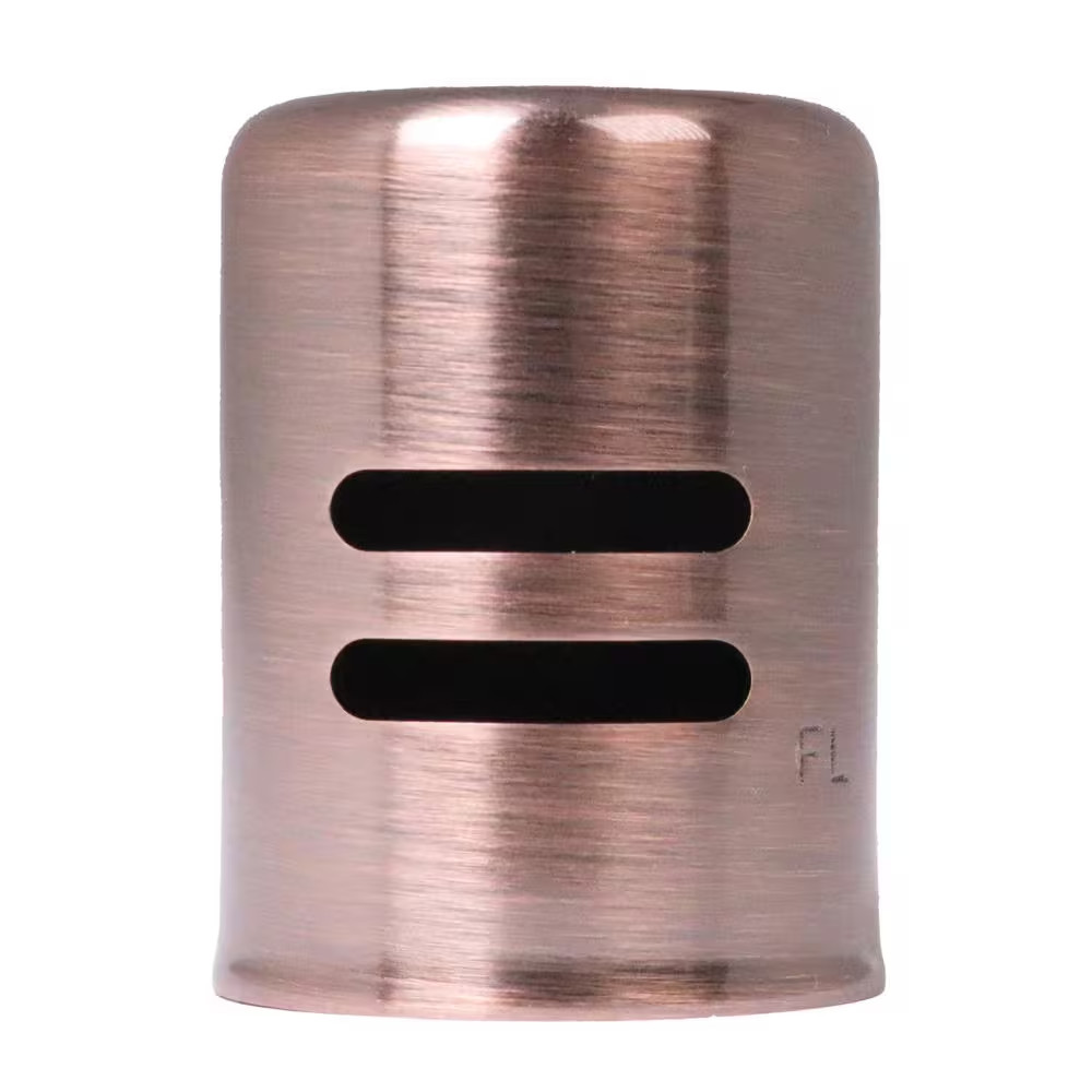 1-5/8 In. X 2-1/4 In. Solid Brass Air Gap Cap Only, Non-Skirted, Antique Copper