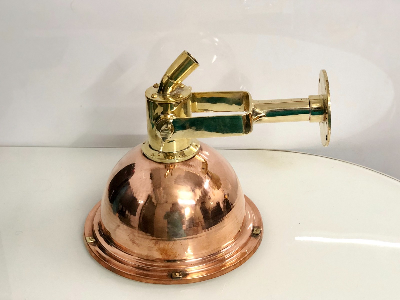 Handmade Maritime Interior Design Copper and Brass Metal Pendant Light Fixture