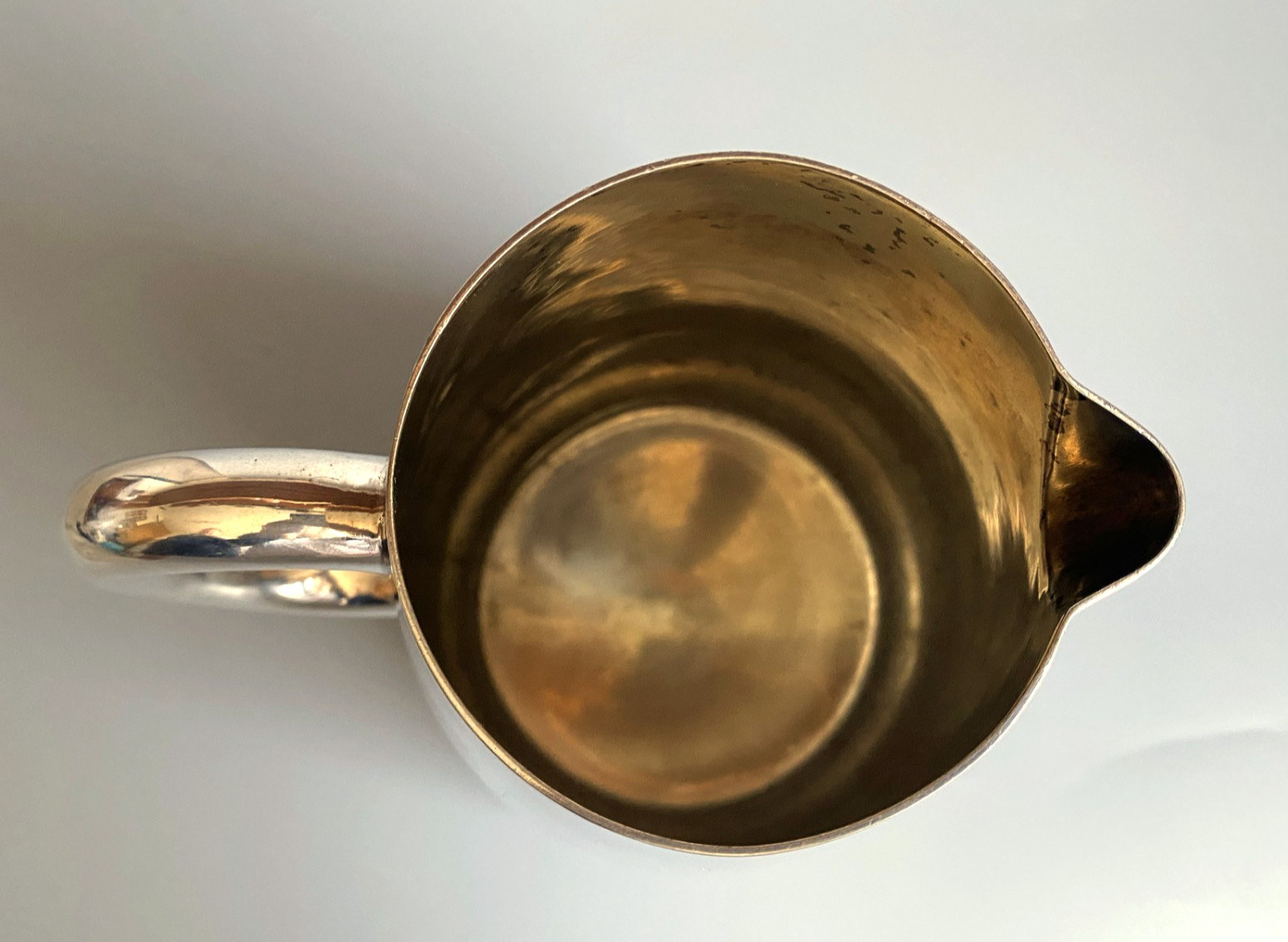 Antique c1860 Silver Plated Crested CD Water Jug Gilt Interior Country House