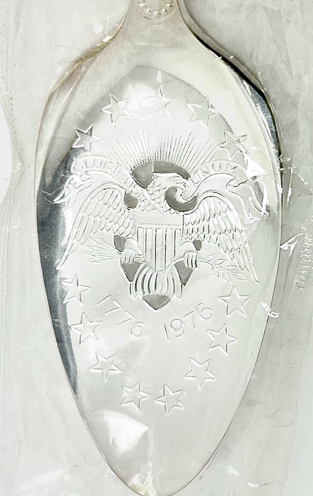 ONEIDA Eagle Patriotic Cake Pie Server Bi Centennial 1776 1976 Community USA NEW