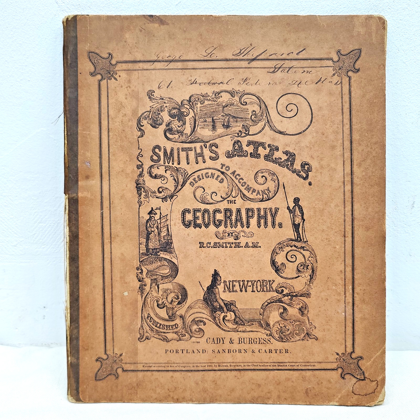 Smith’s Atlas 1839 1844 Cady Burgess Sanborn Carter Complete w/ All 30 Plates